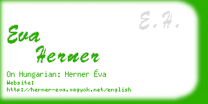 eva herner business card